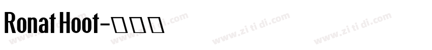 Ronat Hoot字体转换